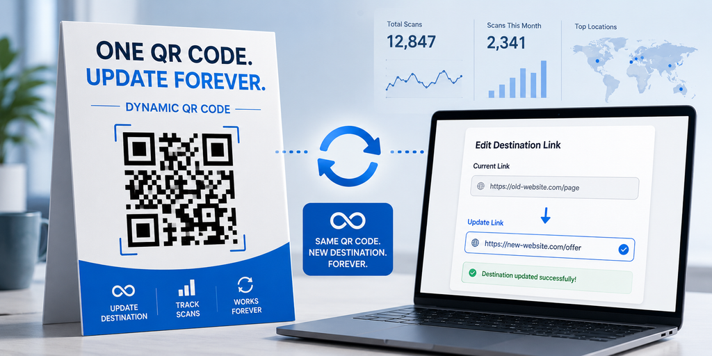 Dynamic QR Code Generator: How One Printed Code Can Update Forever