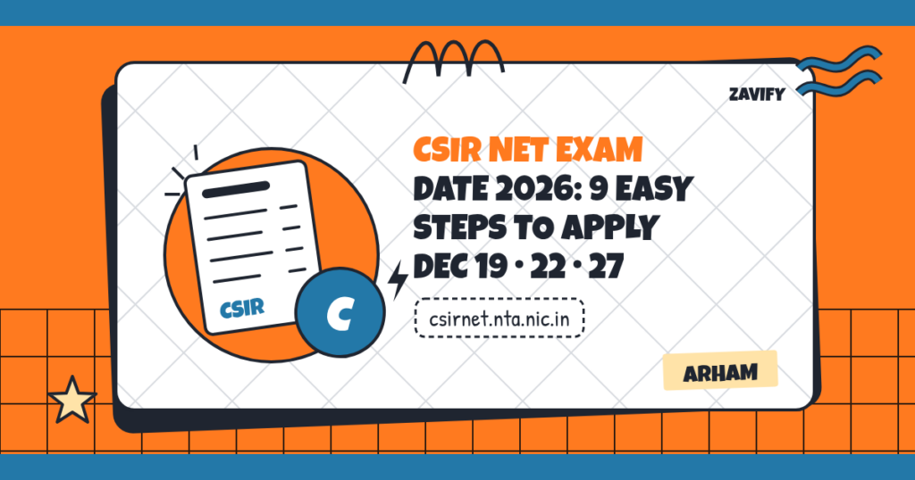 CSIR NET exam date 2026 December session